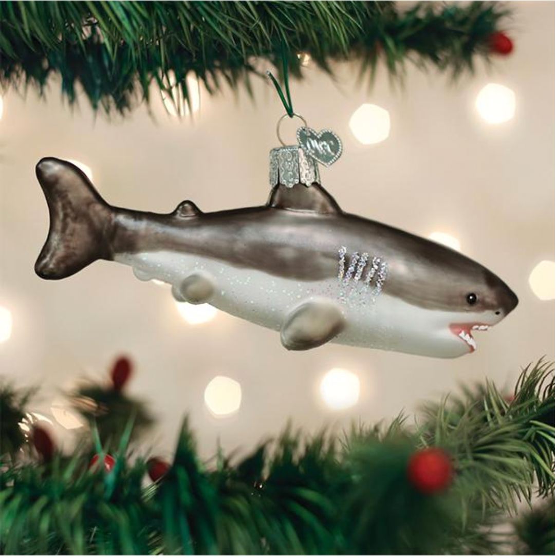 Old World Christmas Ornament GREAT WHITE SHARK