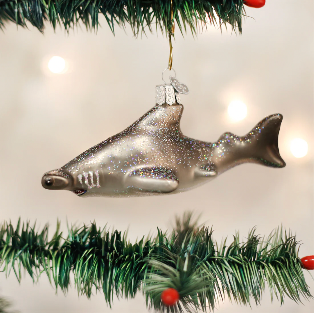 Old World Christmas Ornament HAMMERHEAD SHARK