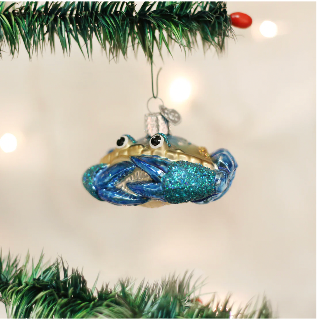 Old World Christmas Ornament BLUE CRAB