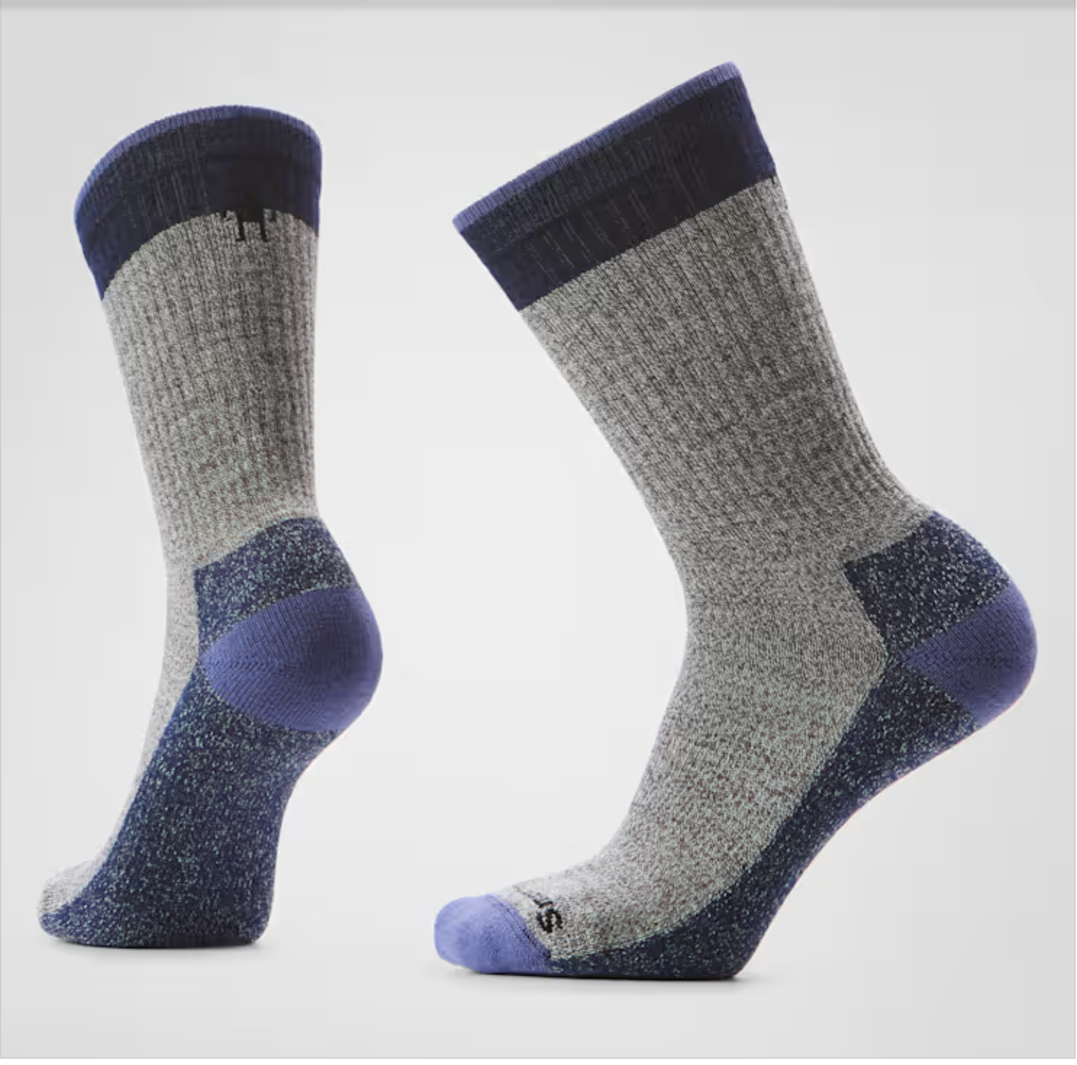 Smartwool M Everyday Rollinsville Crew Socks FOSSIL NAVY