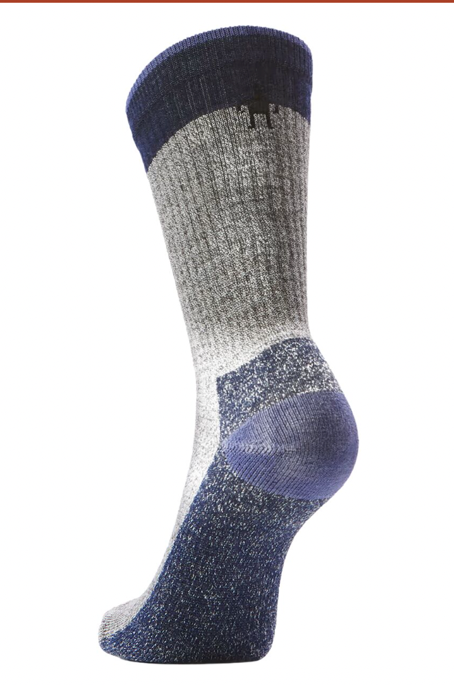 Smartwool M Everyday Rollinsville Crew Socks FOSSIL NAVY