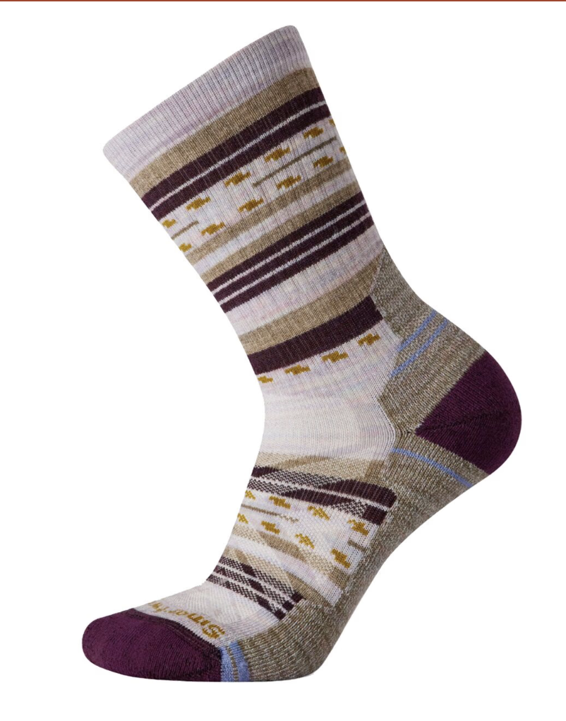 Smartwool W Hike Margarita Crew Socks PURPLE ECLIPSE
