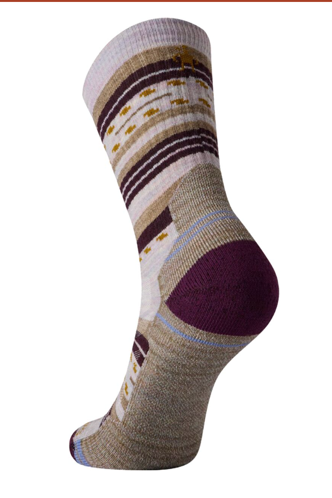 Smartwool W Hike Margarita Crew Socks PURPLE ECLIPSE