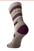 Smartwool W Hike Margarita Crew Socks PURPLE ECLIPSE