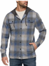Flag & Anthem M Poston Hero Plaid Hooded Flannel GREY