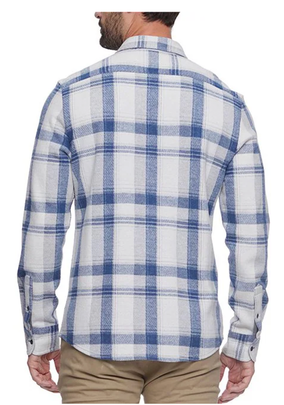 Flag & Anthem M LS Cordova Hero Flannel CREAM / BLUE