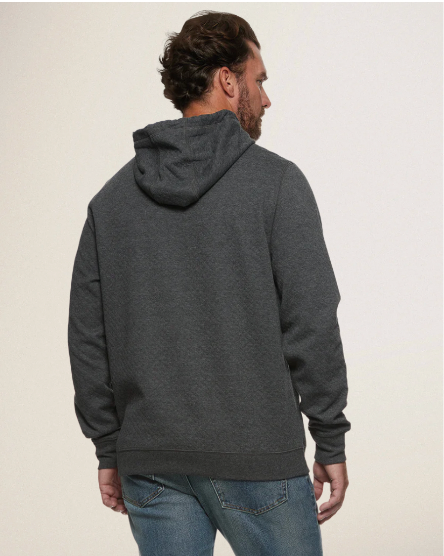 Flag & Anthem M LS Bradner Quilted Hoodie CHARCOAL