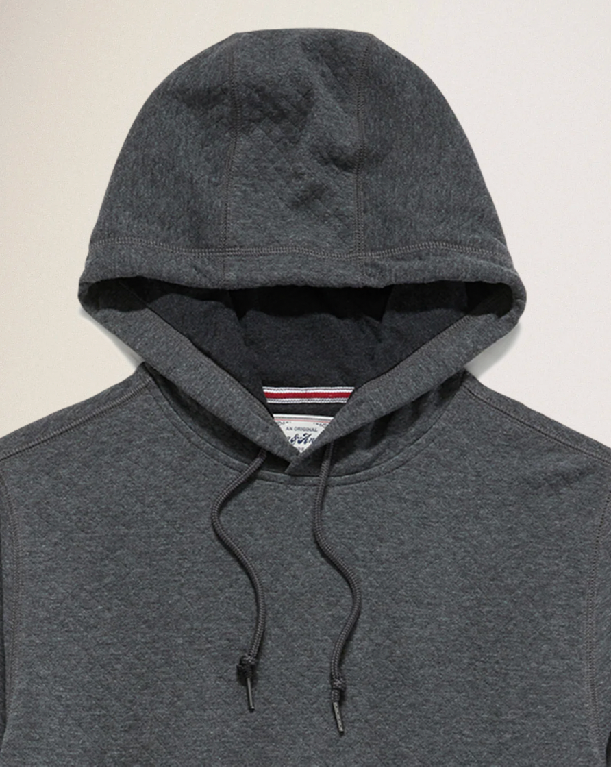Flag & Anthem M LS Bradner Quilted Hoodie CHARCOAL