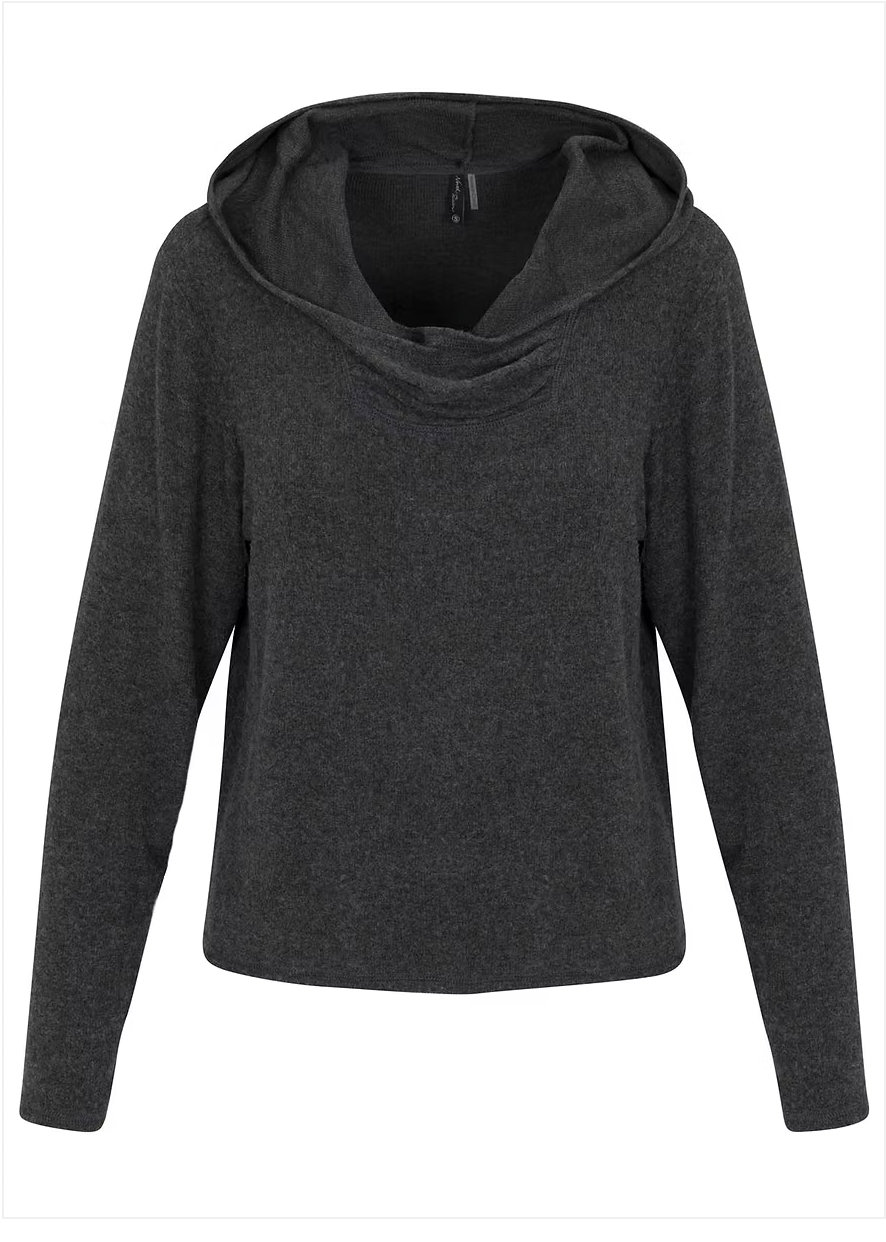 North River W Super Soft Crop Hoodie CHARCOAL