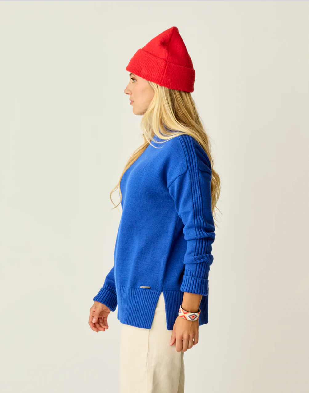 Carve Designs W Woodward Sweater CAPRI HEATHER