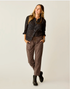 Carve Designs W Zoe Twill Pant ESPRESSO
