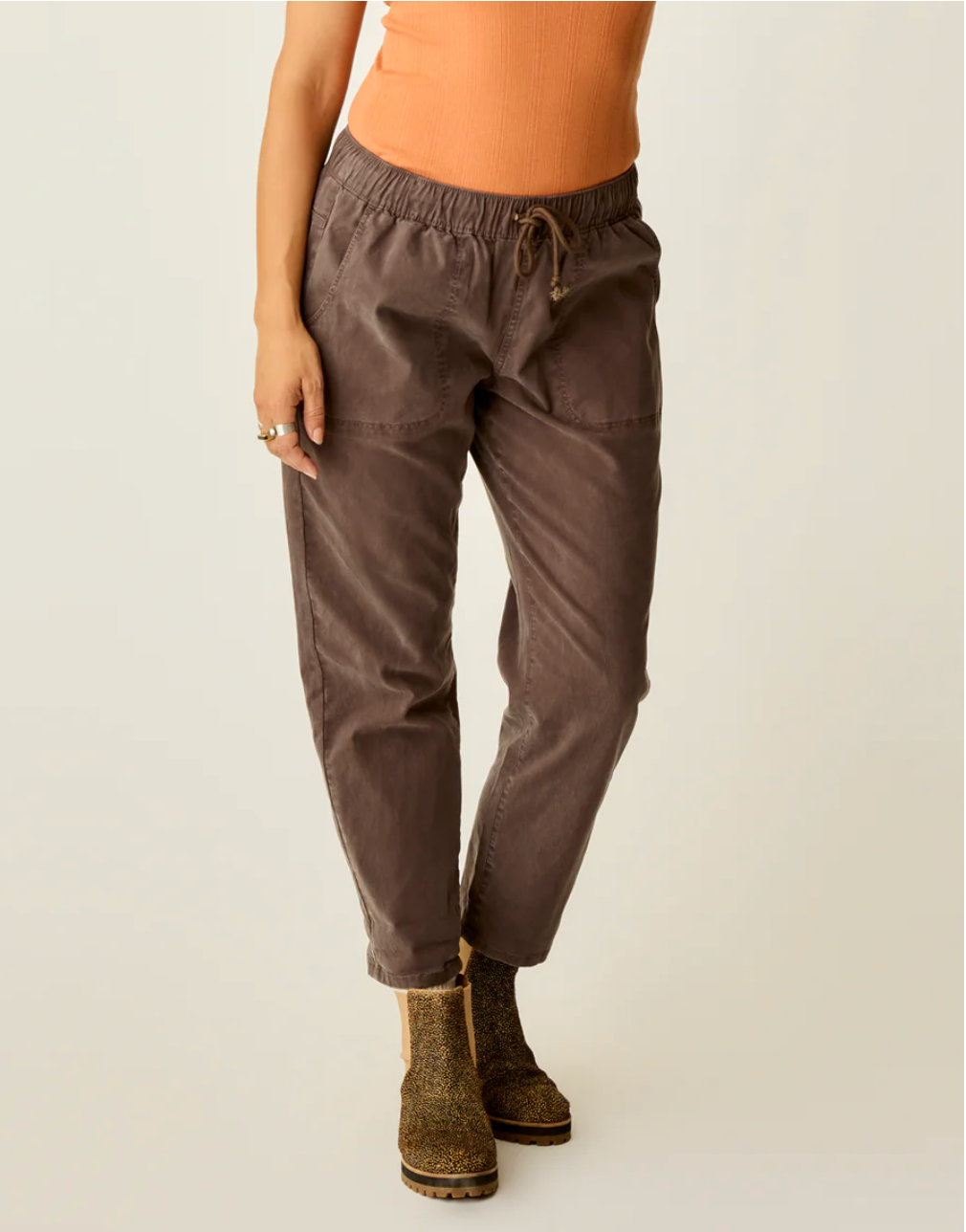 Carve Designs W Zoe Twill Pant ESPRESSO