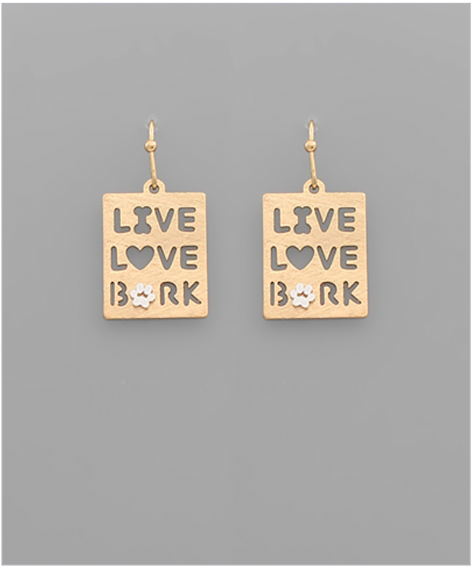 Golden Stella Live Love Bark Earrings GOLD