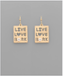 Golden Stella Live Love Bark Earrings GOLD
