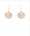 Golden Stella Shell with Pearl Drop Earrings GOLD