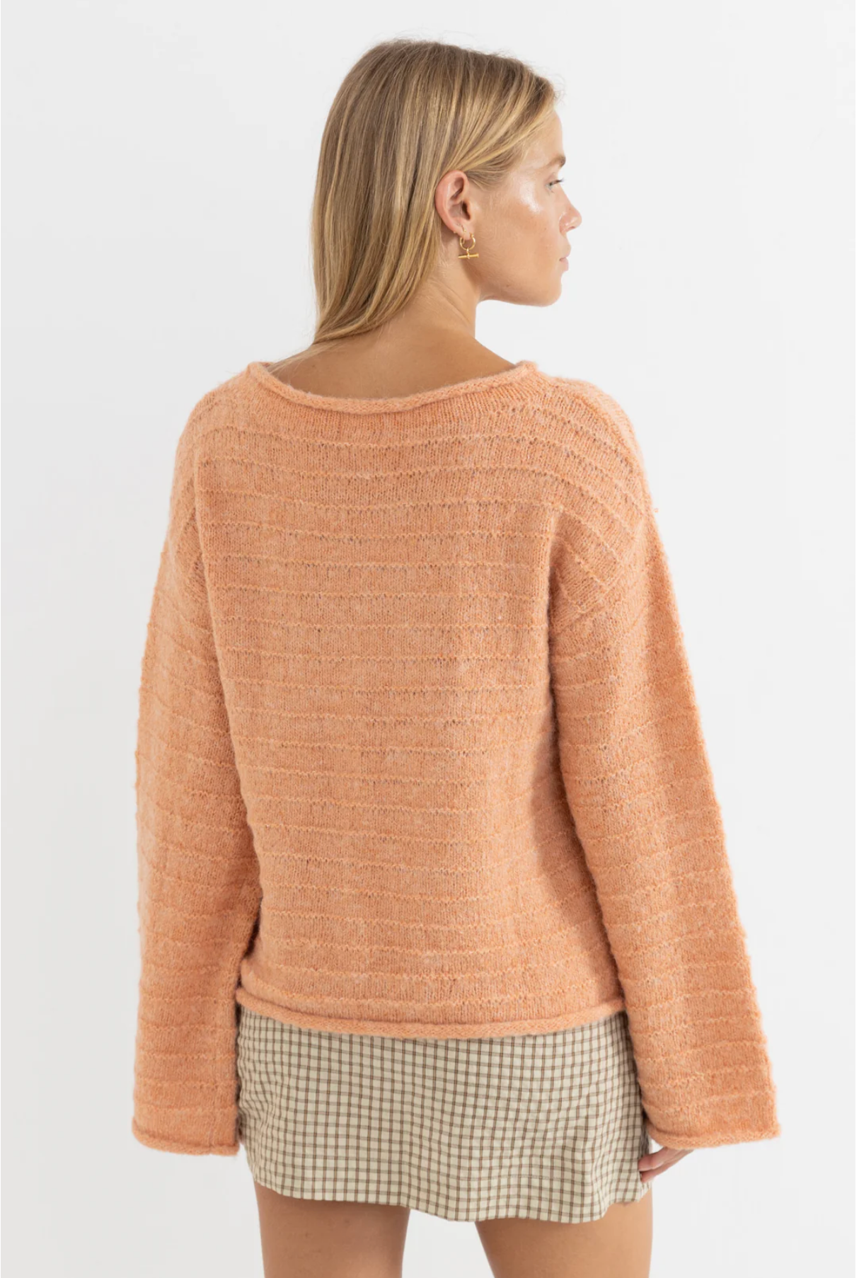 Rhythm W Baklava Knit Sweater DUSTY PINK