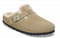 Birkenstock W Boston Suede Leather Shearling TAUPE - NARROW