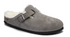 Birkenstock W Boston Suede Leather Shearling STONE COIN - NARROW