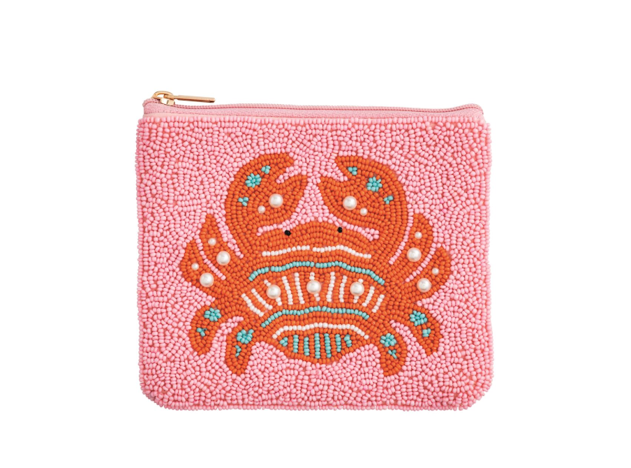 Mud Pie Coastal Beaded Case PINK