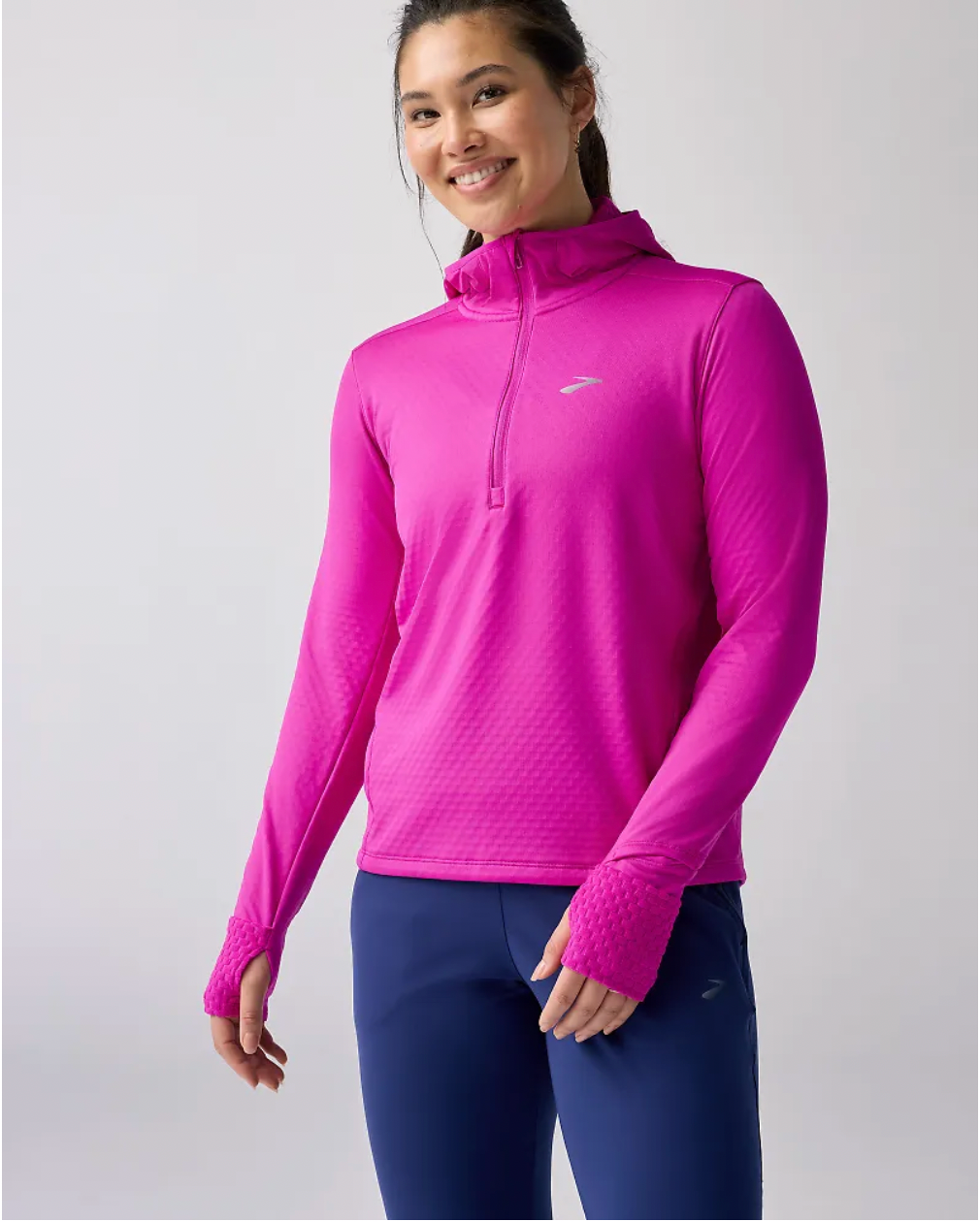 Brooks W Thermal Notched Hoodie 3.0 MAGENTA