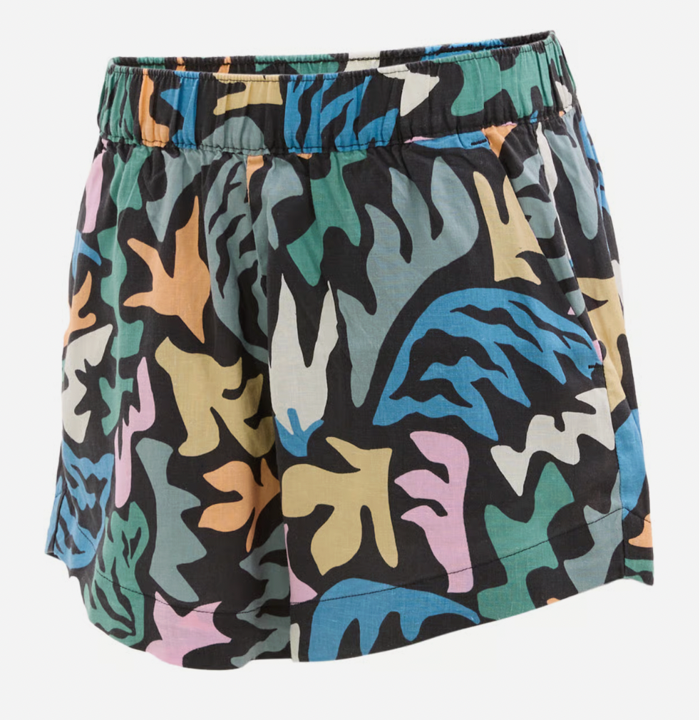 Patagonia W Garden Island Short ABSTRACT KALEIDOSCOPE BLACK