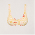 Rhythm W Wildflower Crop Bikini Top WHITE / YELLOW