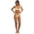 Rhythm W Wildflower Crop Bikini Top WHITE / YELLOW