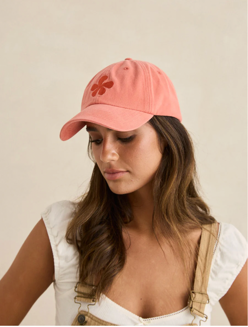 Rhythm W Melia Floral Cap DUSTY RED