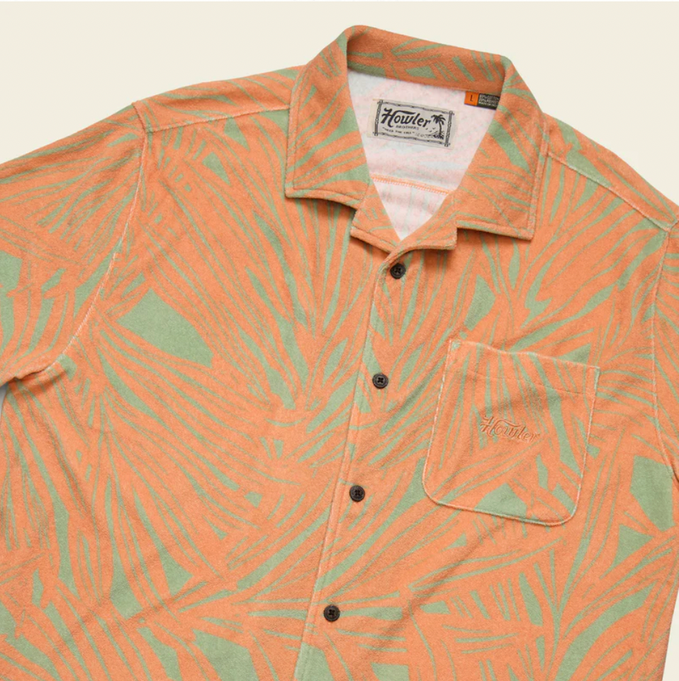 Howler Bros M Palapa Terry Shirt FULL FRONDAL DREAMSICLE