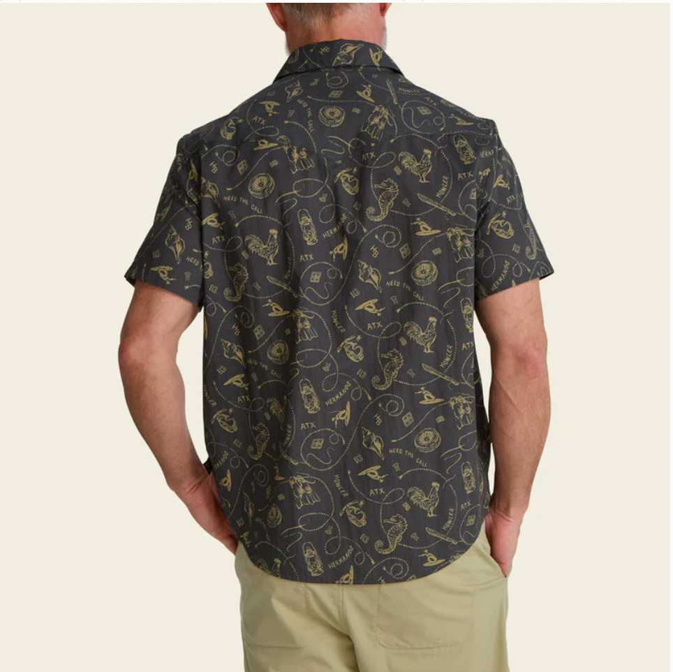 Howler Bros M SS H Bar Snapshirt SEA RODEO ANTIQUE BLACK