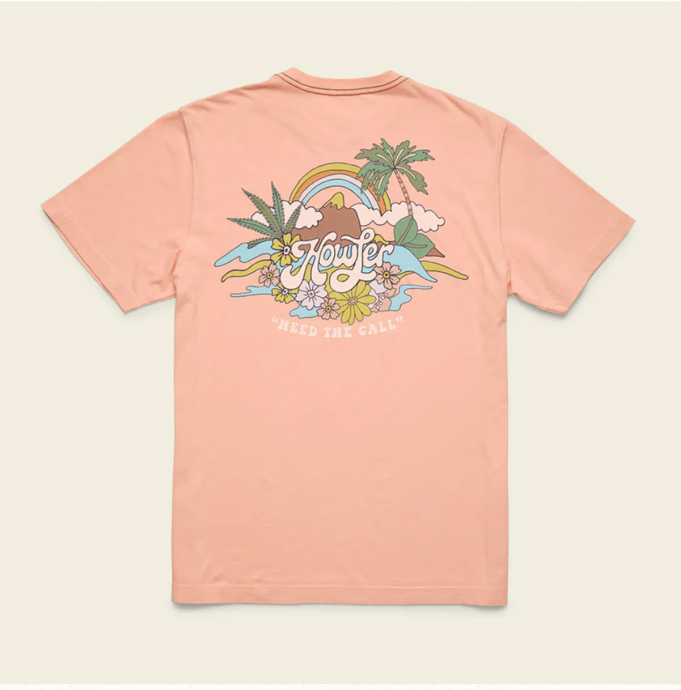 Howler Bros M SS Cotton Tee IRIE PARADISE CORAL