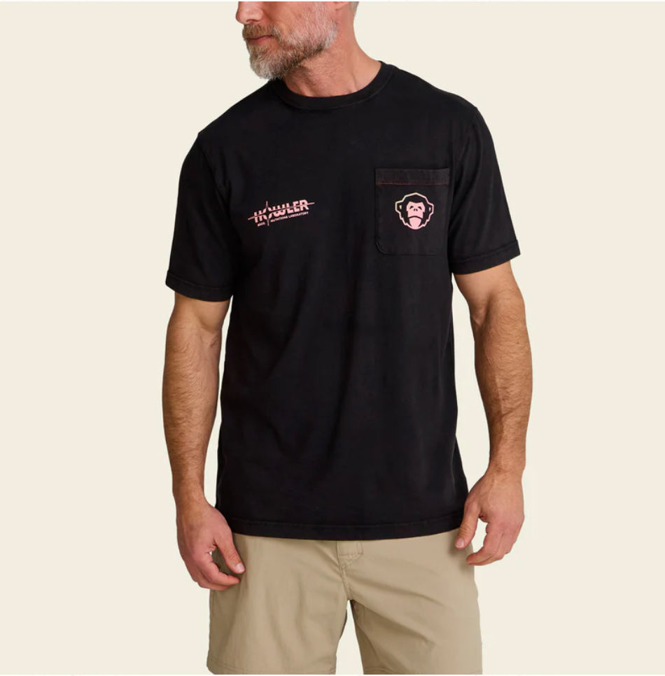 Howler Bros M SS Pocket Tee MUTATIONS LAB BLACK