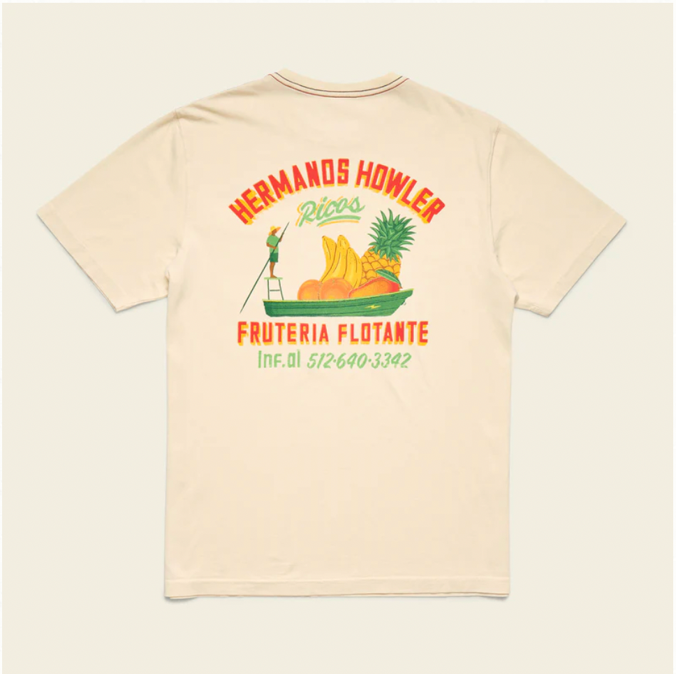 Howler Bros M SS Pocket Tee FRUTERIA FLOTANTE NATURAL