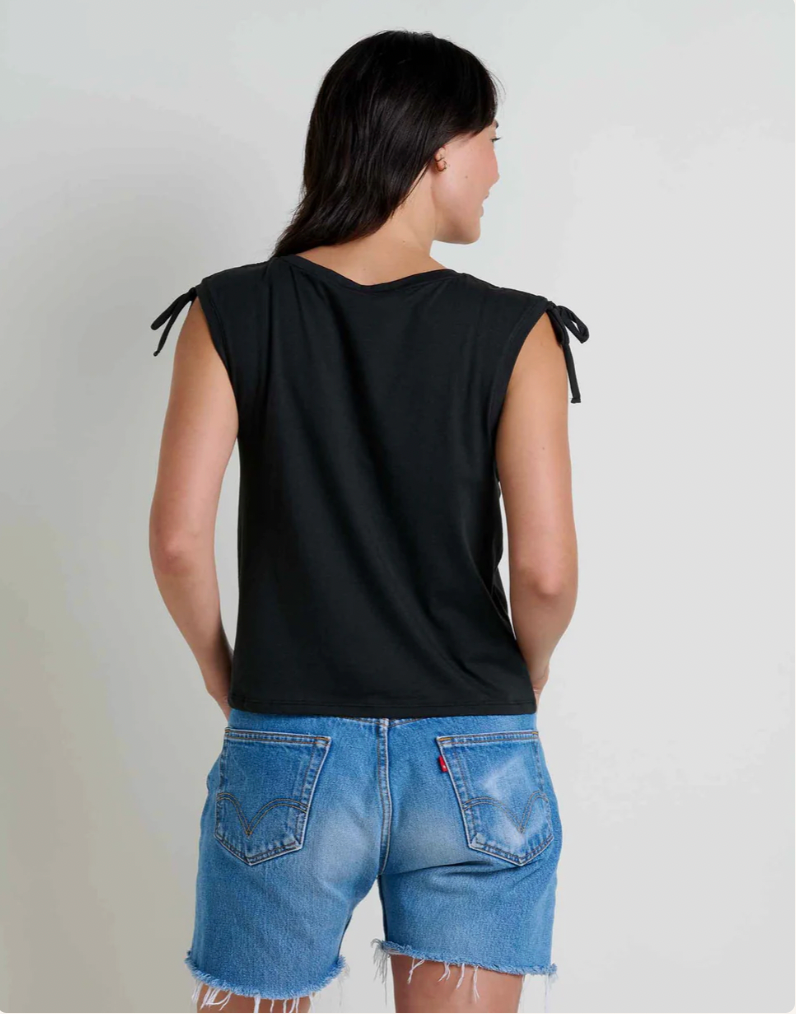 Toad & Co W Anza Cinch Tank BLACK