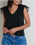 Toad & Co W Anza Cinch Tank BLACK