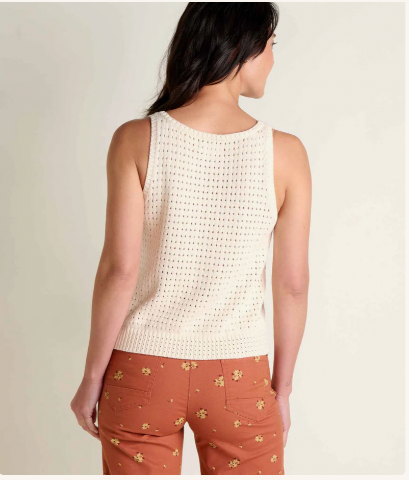 Toad & Co W Bianca Pointelle Tank SALT