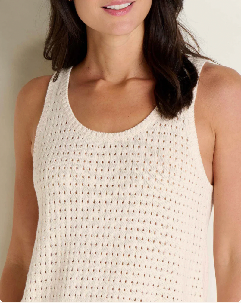 Toad & Co W Bianca Pointelle Tank SALT