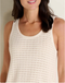 Toad & Co W Bianca Pointelle Tank SALT