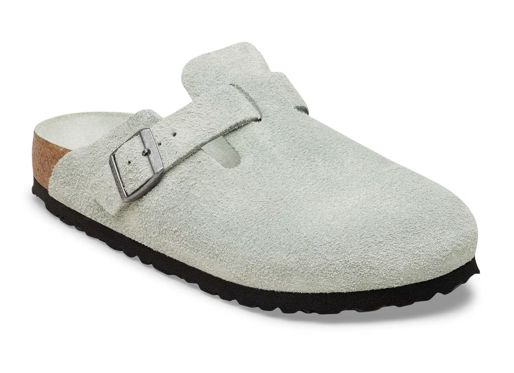 Birkenstock W Boston SFB Suede PURE SAGE - NARROW