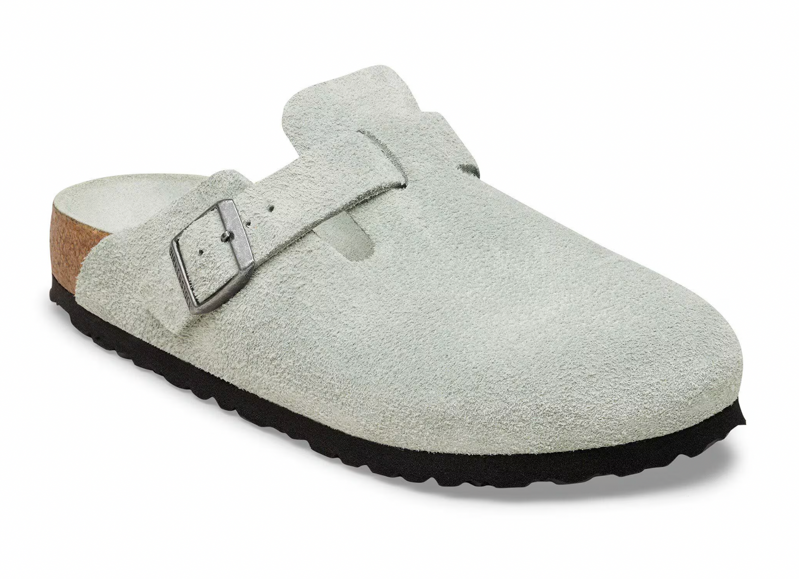 Birkenstock W Boston SFB Suede PURE SAGE - NARROW