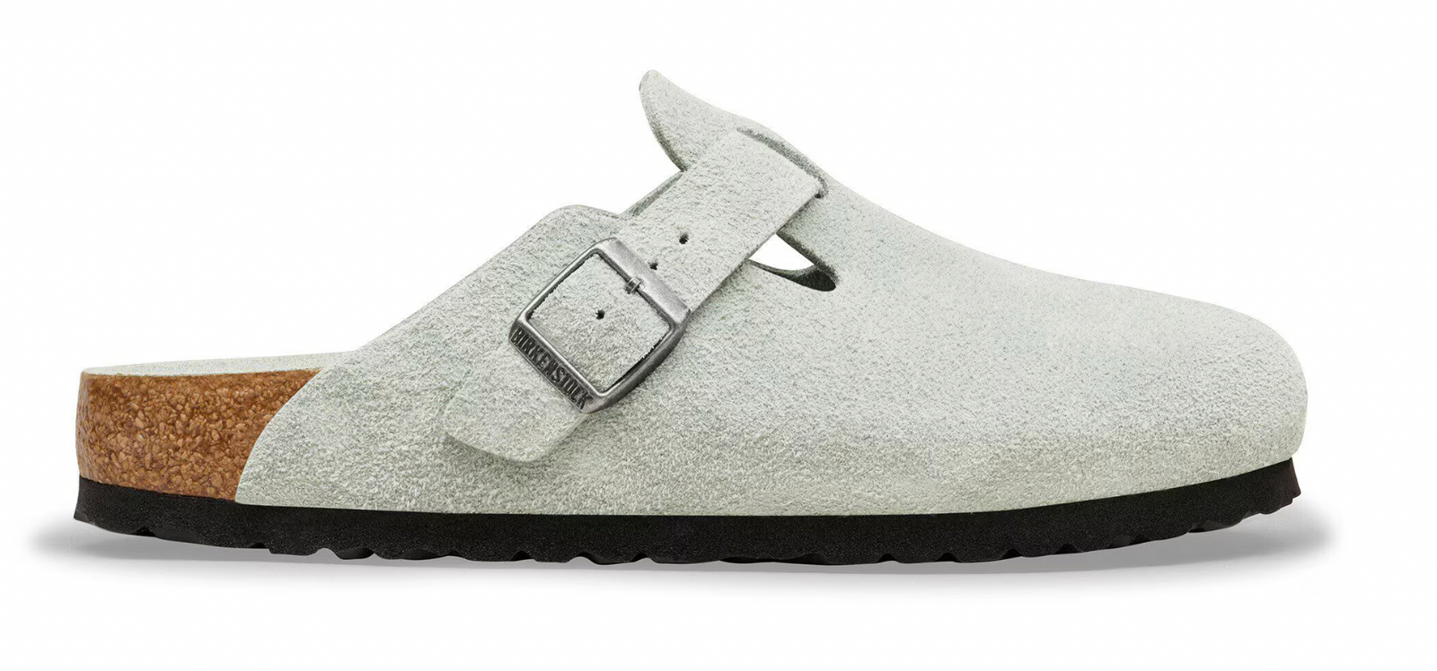 Birkenstock W Boston SFB Suede PURE SAGE - NARROW