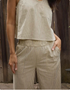 Toad & Co W Taj Hemp Wide Leg Pant BARLEY RAILROAD STRIPE