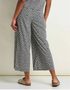 Toad & Co W Sunkissed Wide Leg Pant BLACK and SALT PRINT