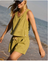 Toad & Co W Taj Hemp Pull On Short WOODBINE PATTERN
