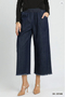 Umgee W Wide Leg Pants DARK DENIM