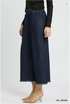 Umgee W Wide Leg Pants DARK DENIM