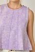 Mystree W Acid Wash Terry Swing Tank VIOLET