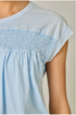 Mystree W SS Mineral Wash Slub Tee BLUE