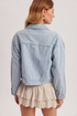 Hem & Thread W Railroad Stripe Jacket DENIM