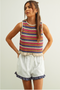 Miou Muse W Sleeveless Knit Top MULTI